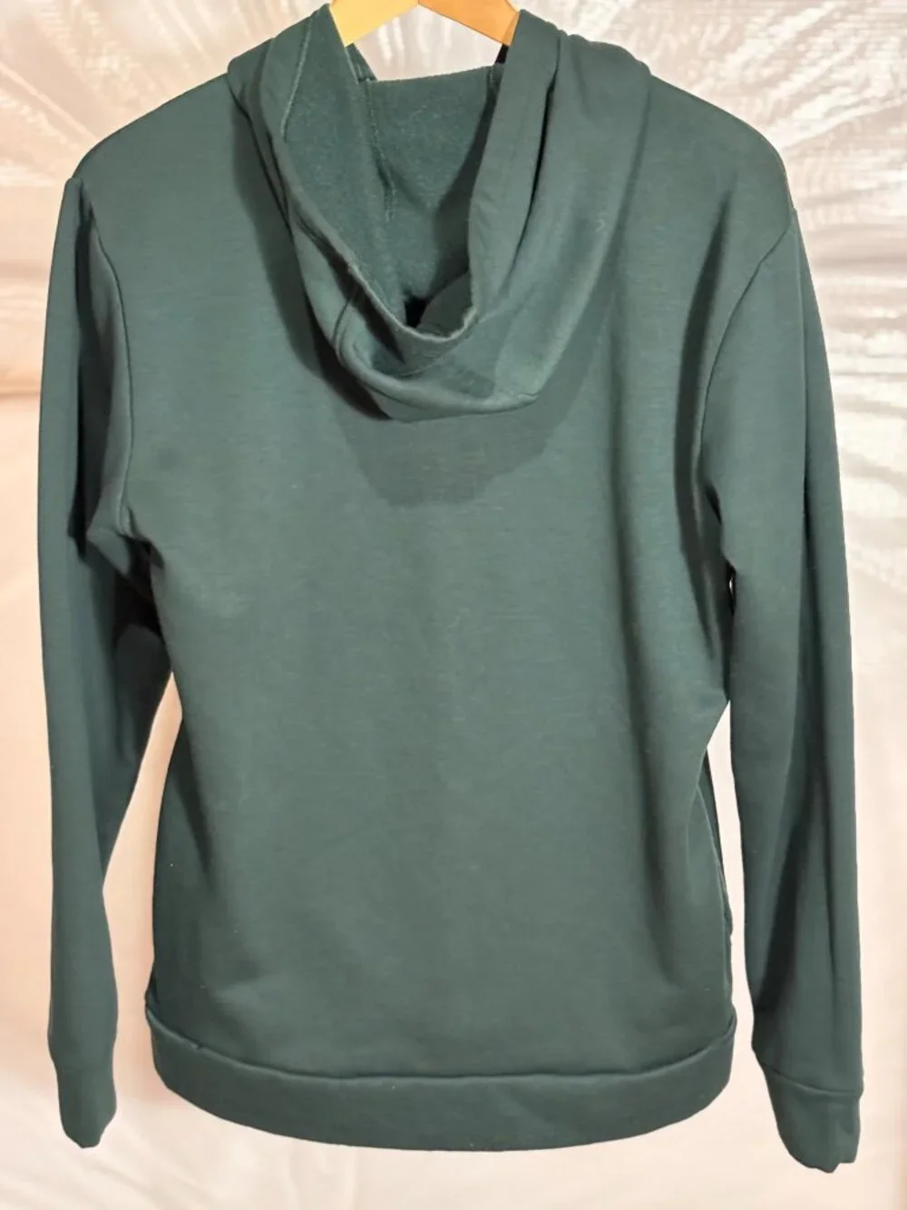 Adidas Men’s Forest Green Zip Pocket Fleece Hoodie M